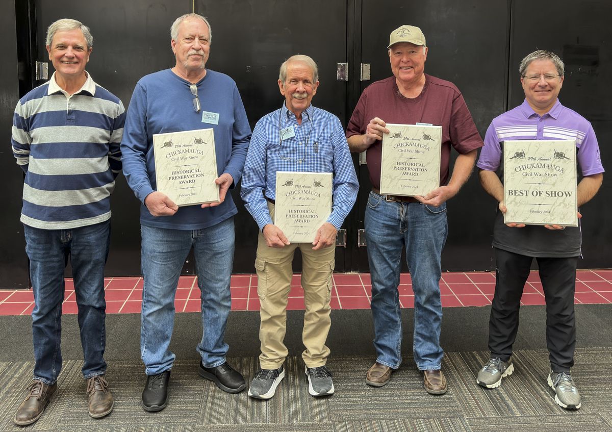 L to R. Show promoter Mike Kent, Scott Riddle, Dr. William Blackman, Kenny Copelin, and John Walsh.