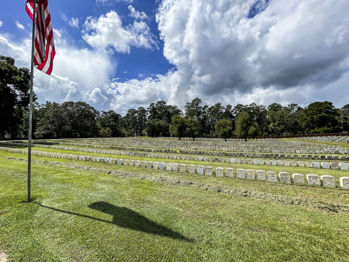Cemetery of thousands of Union soldiers who died in captivity at Andersonville Prison.