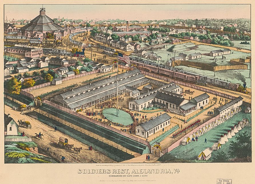 Figure 1. Soldier’s Rest Alexandria. (Lithograph courtesy Library of Congress.)