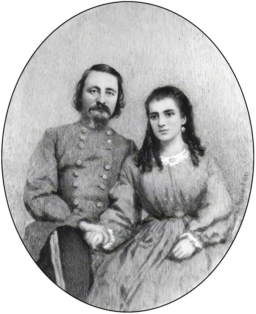 George Pickett and his wife LaSalle Corbell Pickett.