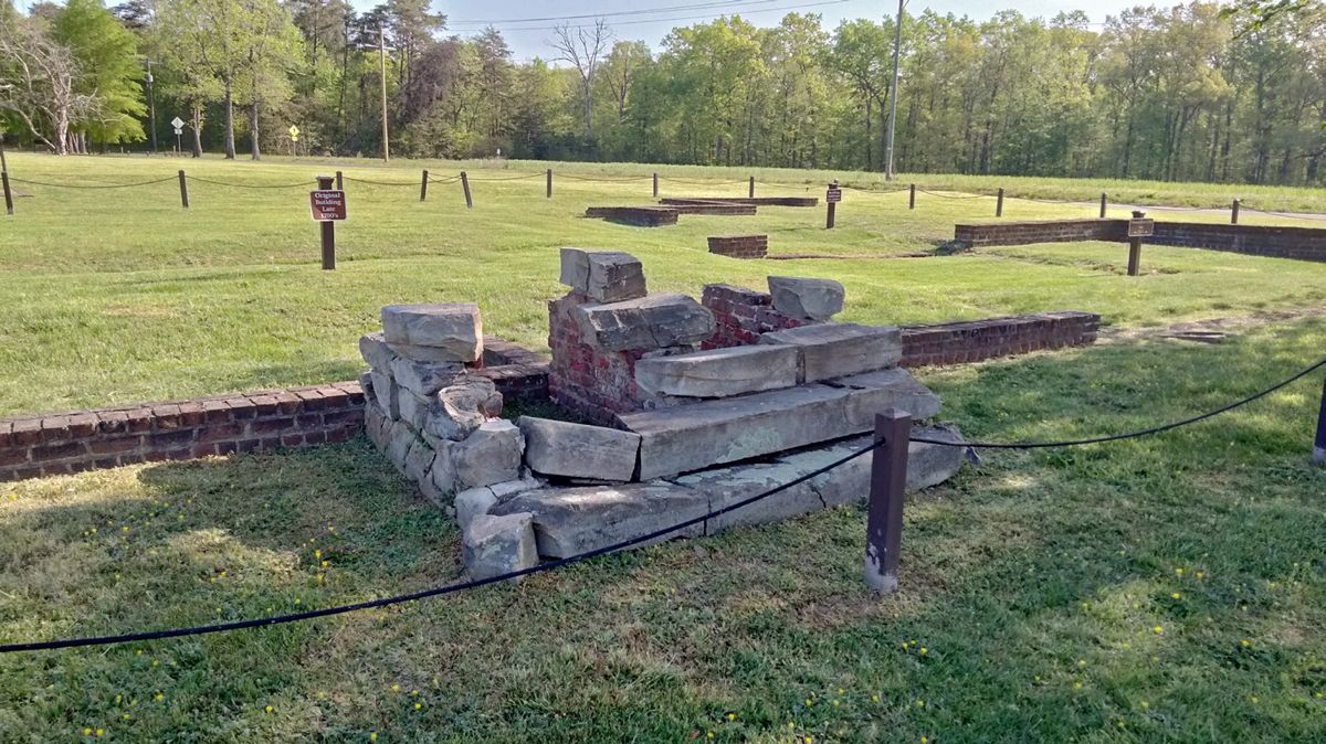 Chancellor House foundation and ruins, 2023. (Tim Talbott)