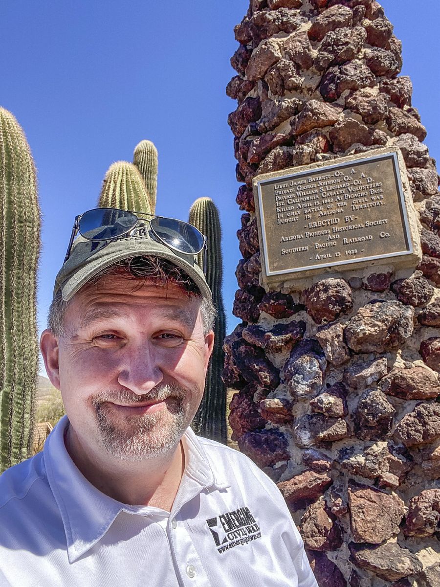 Historian Chris Mackowski visited Picacho Peak State Park in March 2025, thanks, in part, to the Scottsdale (AZ) Civil War Roundtable. (All photos by Chris Mackowski)