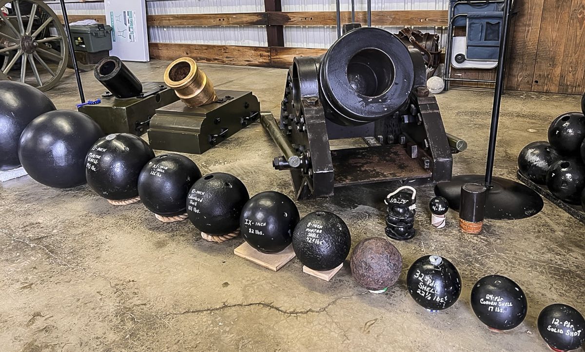 Jim Bender’s mortar display.