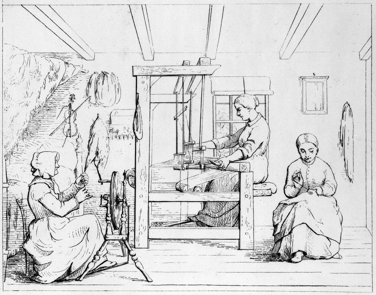 Making clothes for the boys in the army, by Adalbert John Volck, 1864. (Library of Congress)