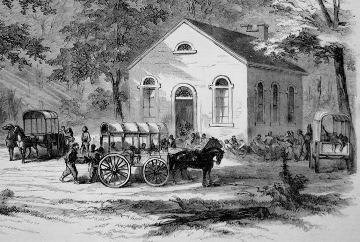 Example of Field Hospital: Sudley Church, used as a hospital during the Battle of Bull Run.