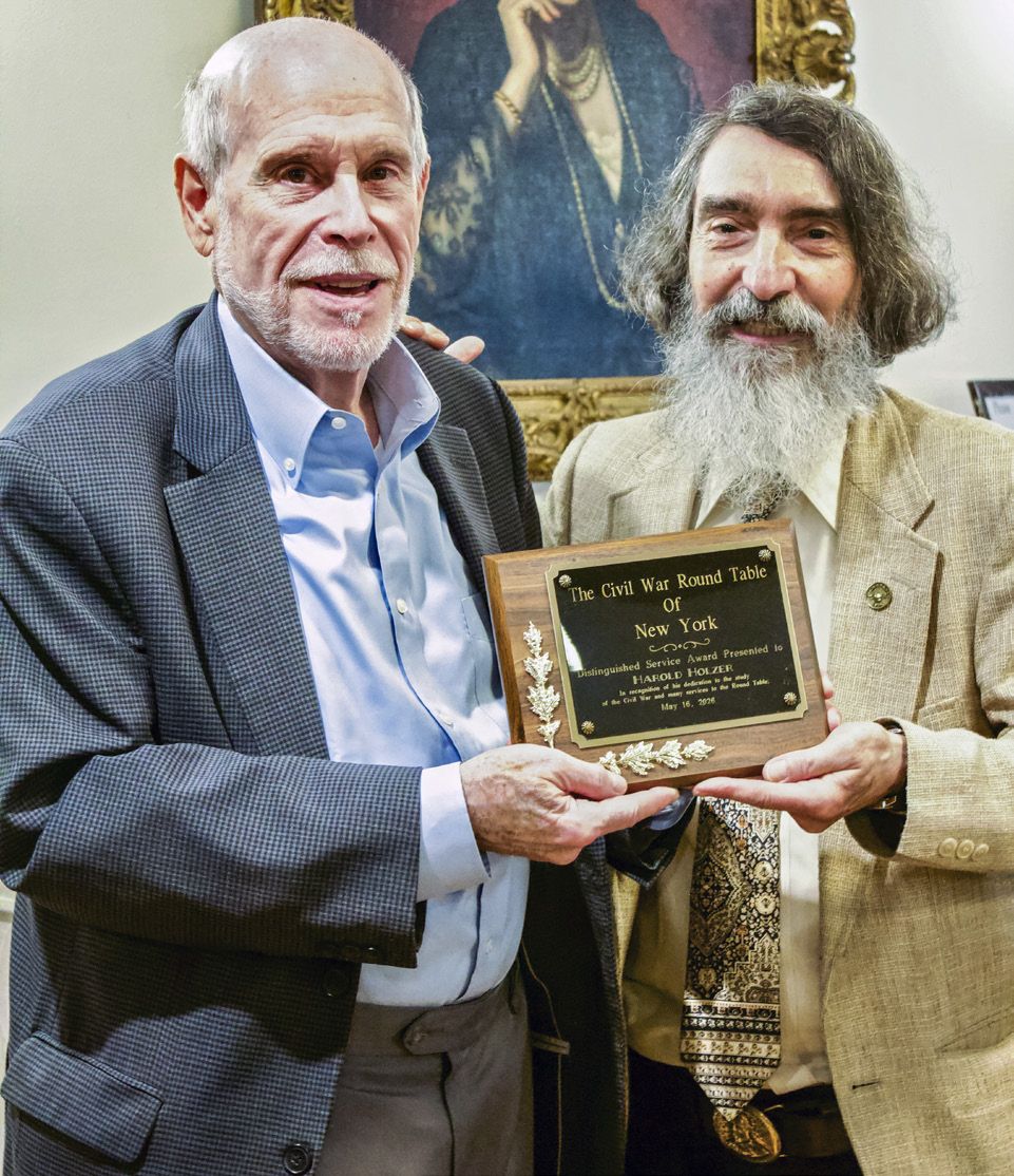 Harold Holzer and Patrick Falci.