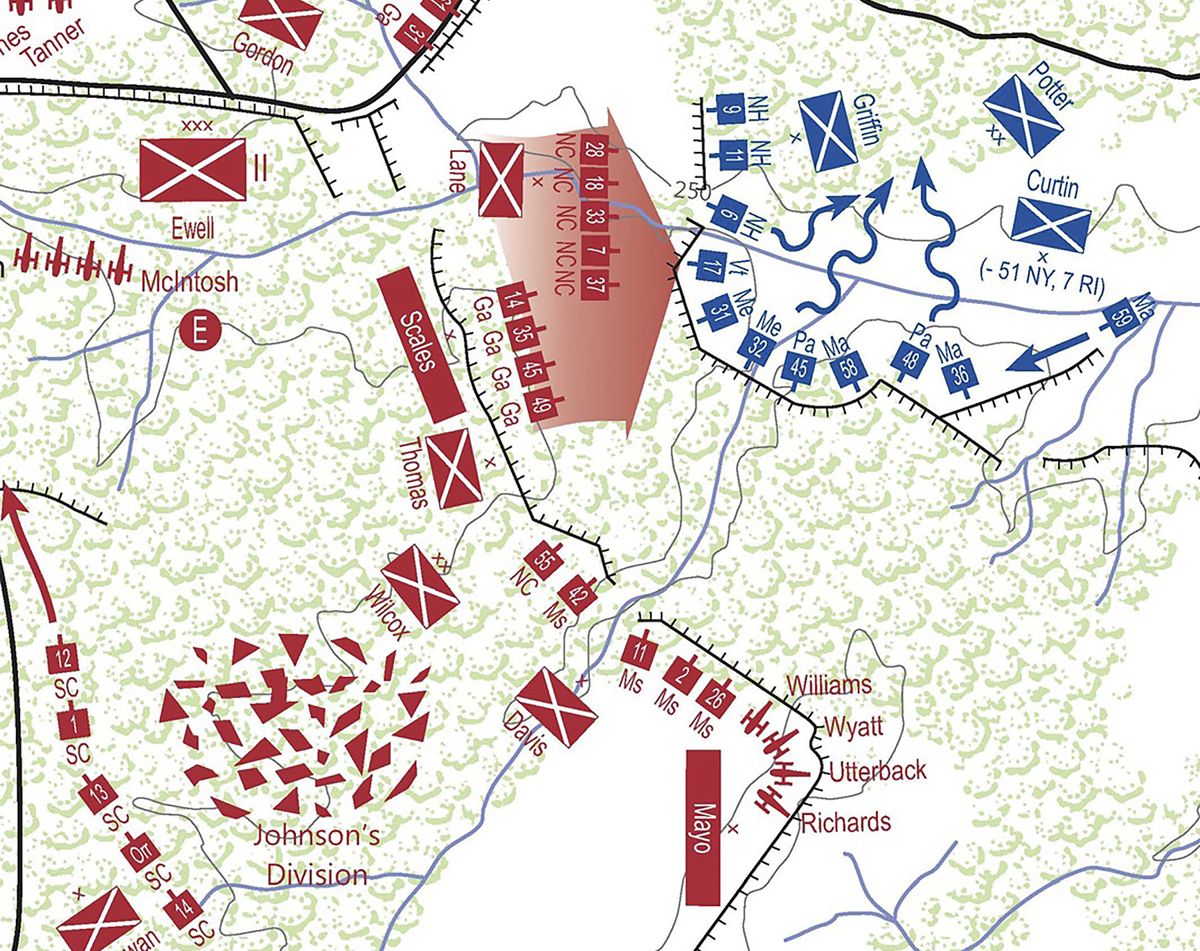 FRSP Spotsylvania map 10, May 12, 1864, 6-8 a.m. detail. Civil War News Magazine | Vol. 52, No. 4, July-August 2026