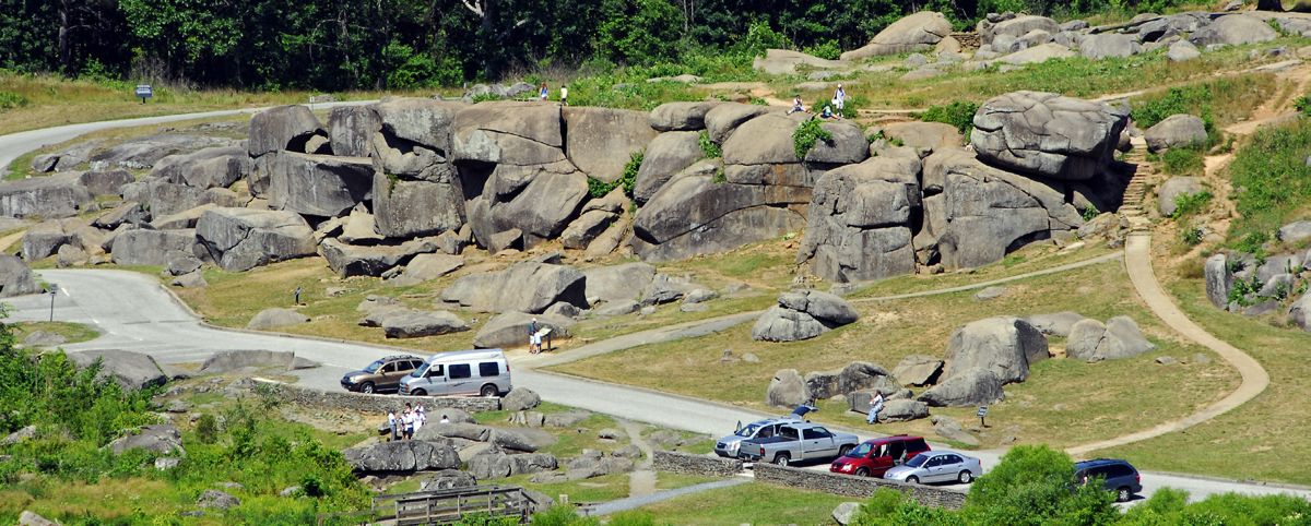 Devil’s Den view from the Union lines, 2007. (Jack W. Melton Jr.) Civil War News Magazine | Vol. 52, No. 4, July-August 2026