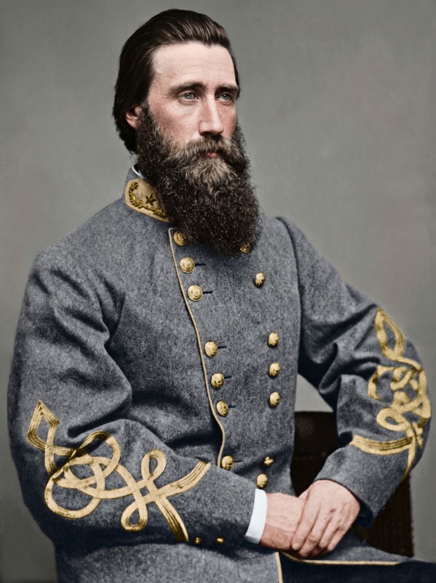 Gen. John Bell Hood, C.S.A. Colorization © 2026 Historical Publications LLC. (Public Domain)