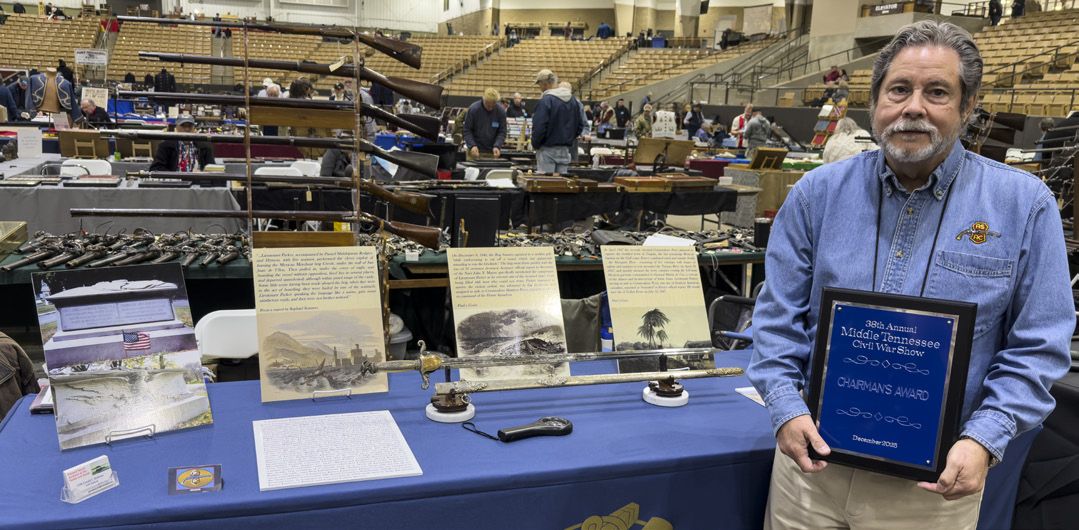 Gerald Roxbury continues to win awards show after show with his extensive collection of naval swords.