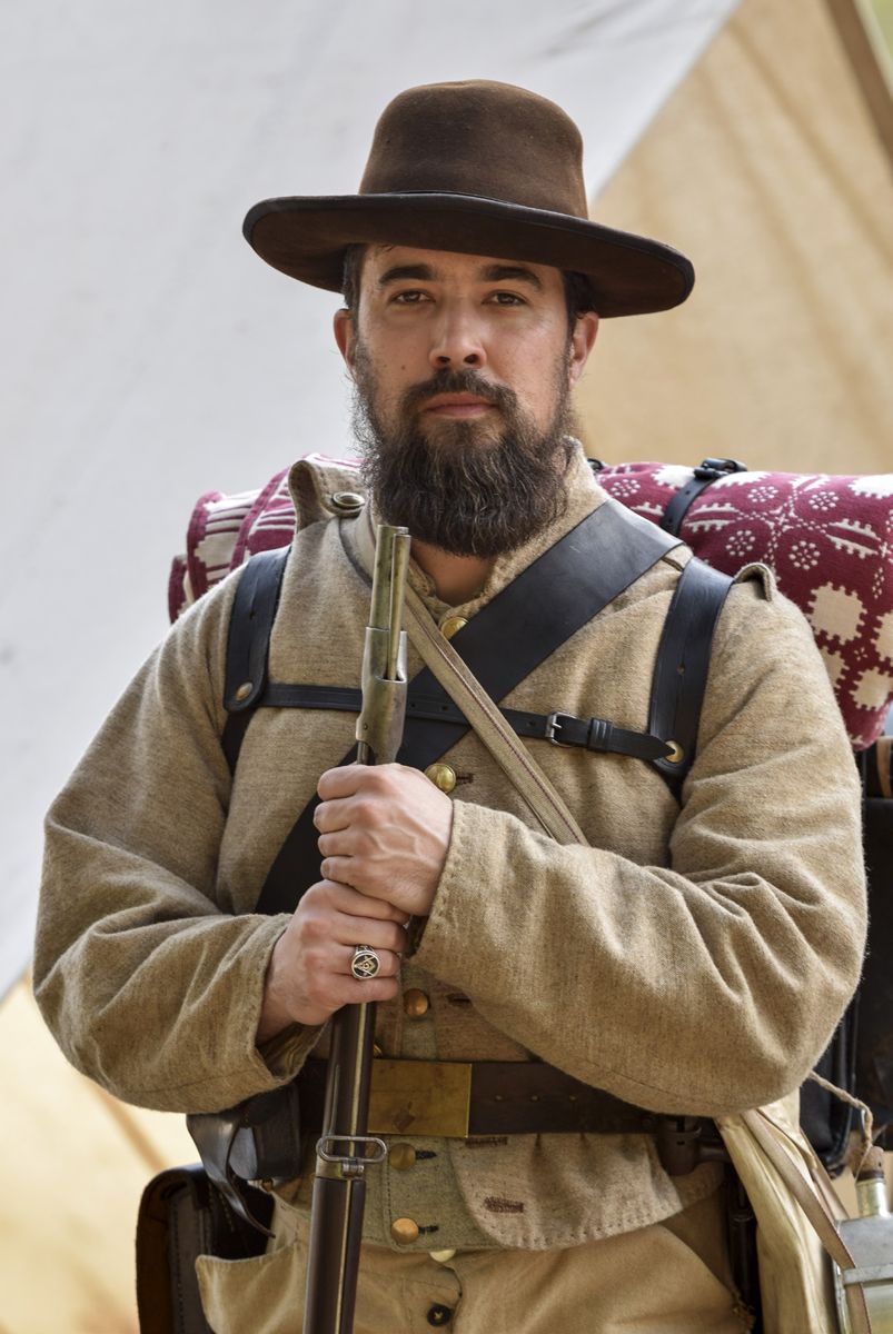Bill Billerd hails from Smithfield, Virginia. His interpretive focus is on Virginia Civil War history. Soldiers from infantry companies served on a rotating basis as ambulance corpsmen and stretcher carriers.