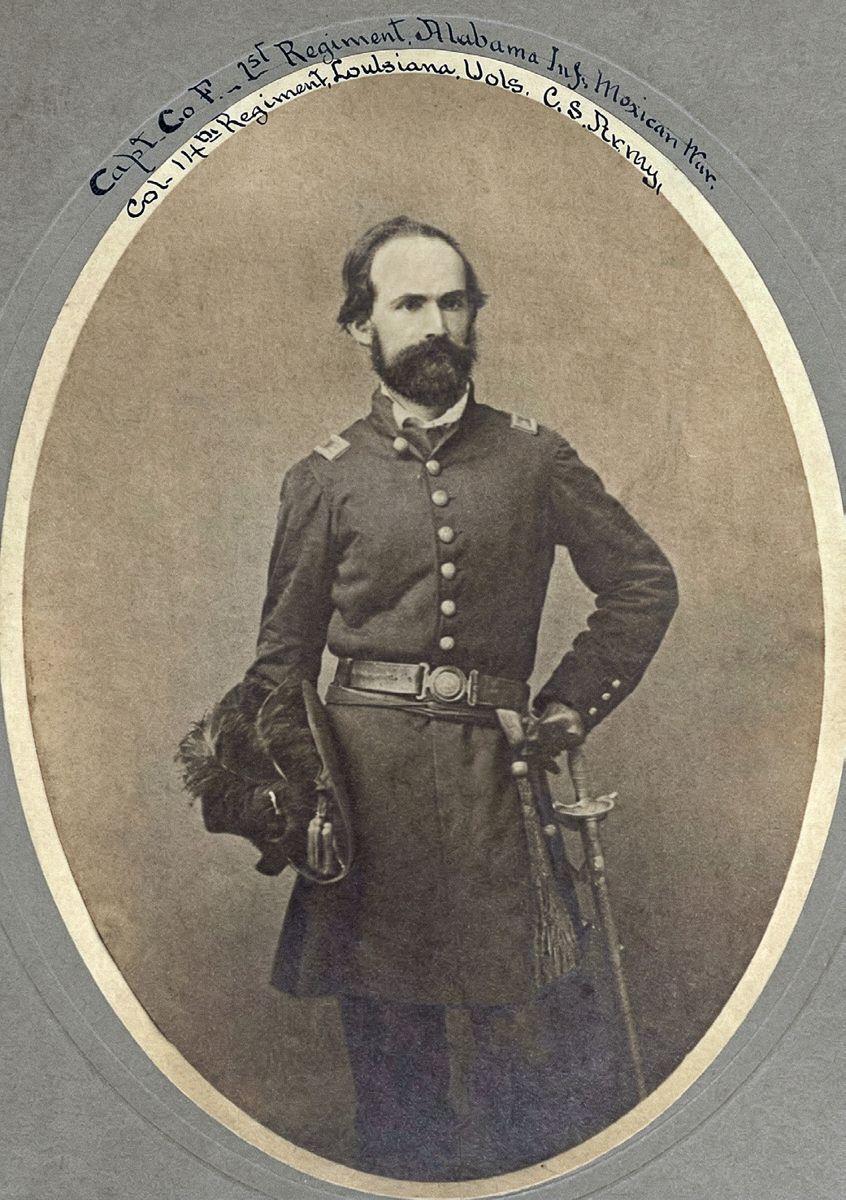 Col. Richard W. Jones. During the Mexican War, Jones, a physician from Pin Hook, La., served as a captain in Company F of the 1st Alabama Infantry; During the Civil War, he was a colonel in the 14th Regiment of Louisiana Volunteers, C.S.A. (Alabama Department of Archives and History)