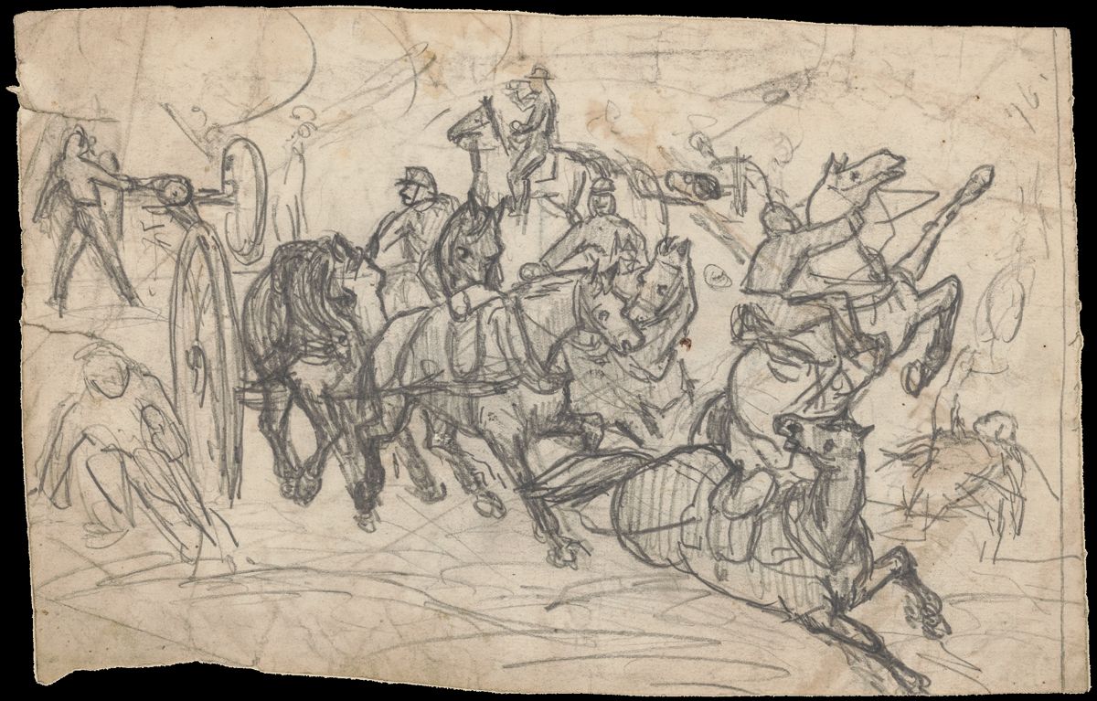 Adolph Metzner’s “Lost on the Field of Chickamauga.” (Library of Congress)