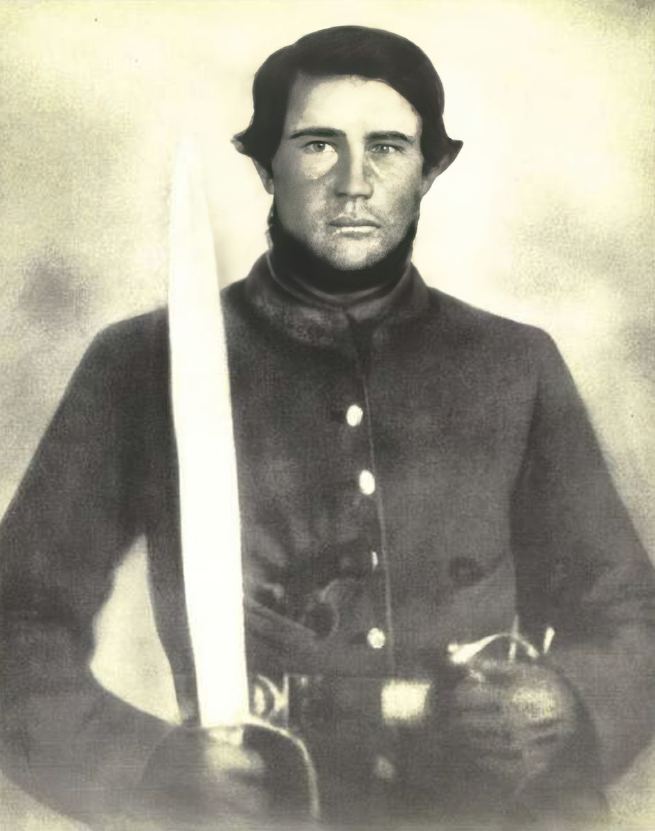 Private John Bennett Strozier, Company B, 8th Confederate Cavalry. (Alabama Dept. of Archives and History, Public Domain)